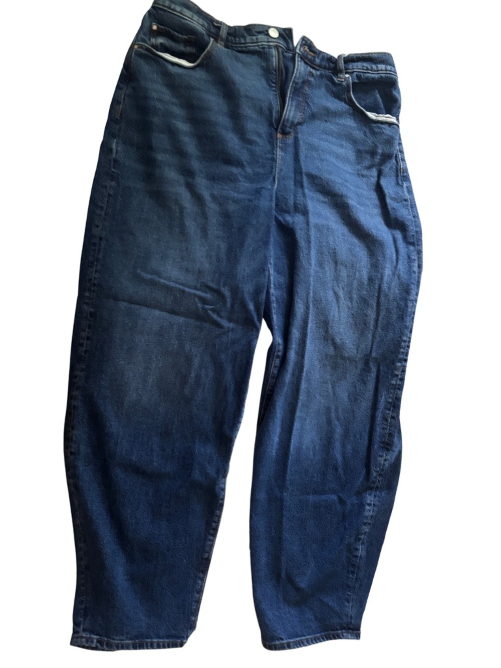 Ann Taylor barrel Relaxed Dark Blue Jeans